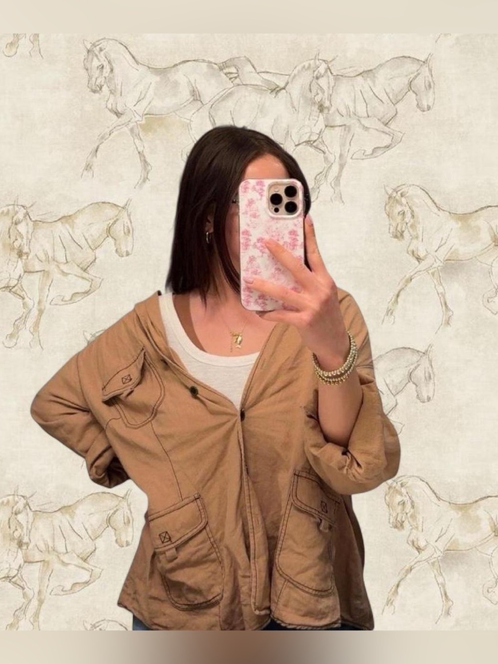 Casual Tan Utility Jacket❤️‍🔥